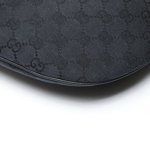 GUCCI GG canvas interlocking Shoulder Bag black WS27073