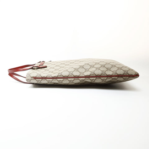 GUCCI GG Supreme PVC Handbag Brown WS27075