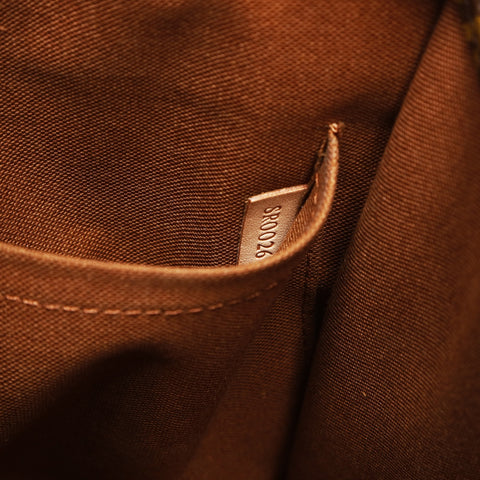 LOUIS VUITTON 2006 Monogram Popincourt Shoulder Bag Brown WS27077