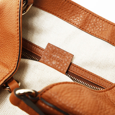 GUCCI soho leather Handbag Brown WS27078