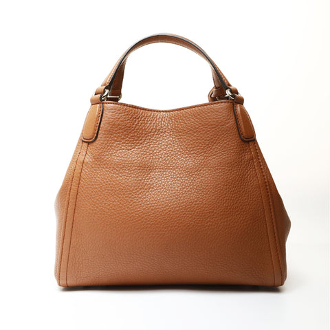 GUCCI soho leather Handbag Brown WS27078