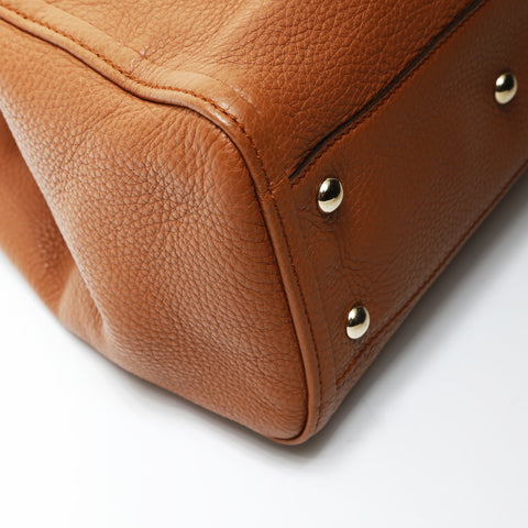 GUCCI soho leather Handbag Brown WS27078