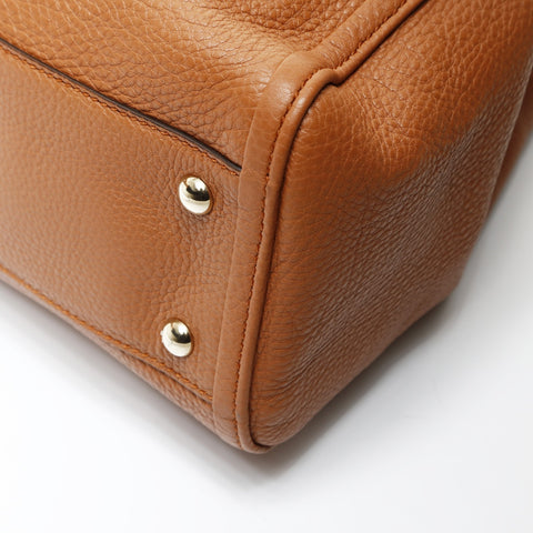 GUCCI soho leather Handbag Brown WS27078