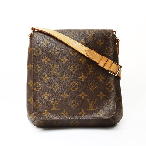 LOUIS VUITTON 2000 Monogram Musette Salsa Short Shoulder Bag Brown WS27082
