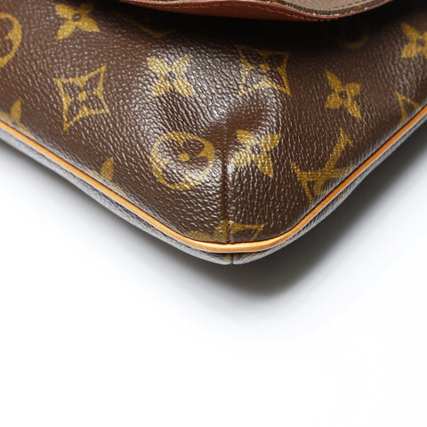 LOUIS VUITTON 2000 Monogram Musette Salsa Short Shoulder Bag Brown WS27082