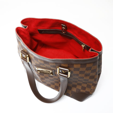 LOUIS VUITTON 2009 Damier Hampstead PM Handbag Brown WS27083