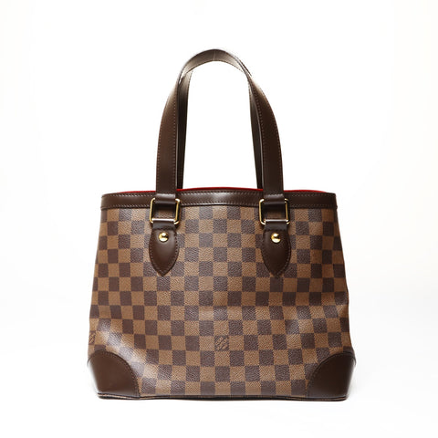 LOUIS VUITTON 2009 Damier Hampstead PM Handbag Brown WS27083