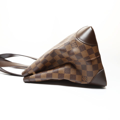 LOUIS VUITTON 2009 Damier Hampstead PM Handbag Brown WS27083