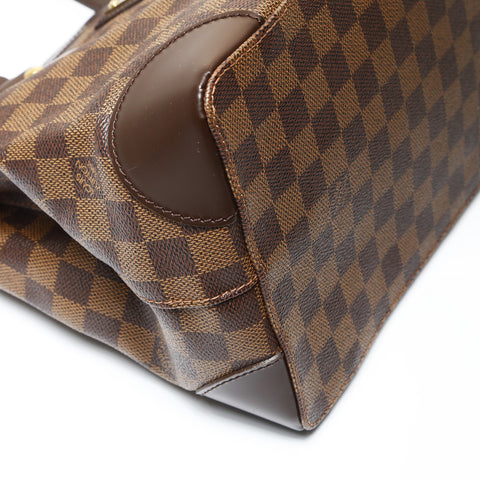 LOUIS VUITTON 2009 Damier Hampstead PM Handbag Brown WS27083