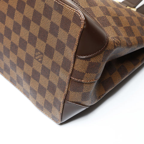 LOUIS VUITTON 2009 Damier Hampstead PM Handbag Brown WS27083
