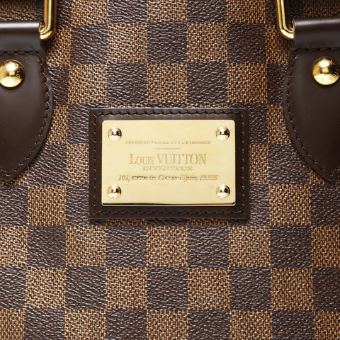 LOUIS VUITTON 2009 Damier Hampstead PM Handbag Brown WS27083
