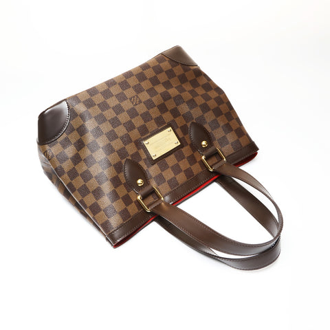 LOUIS VUITTON 2009 Damier Hampstead PM Handbag Brown WS27083
