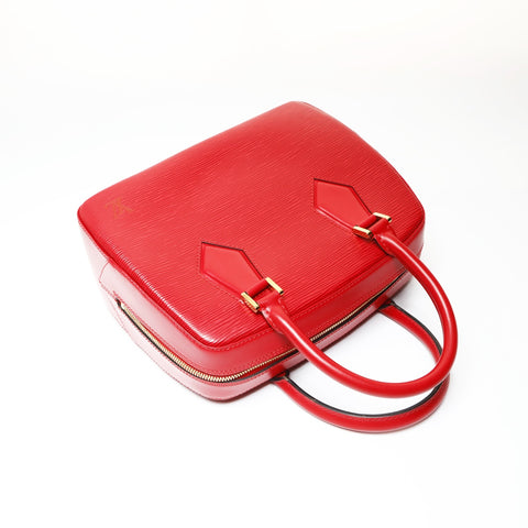LOUIS VUITTON 1998 Epi Sablon Handbag Red WS27084
