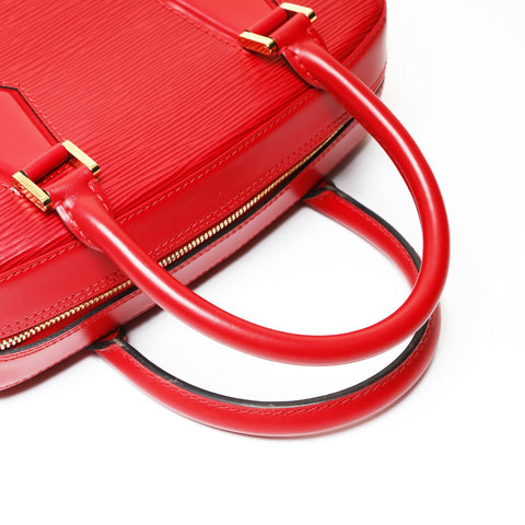 LOUIS VUITTON 1998 Epi Sablon Handbag Red WS27084