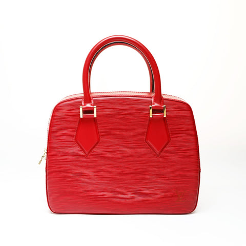 LOUIS VUITTON 1998 Epi Sablon Handbag Red WS27084