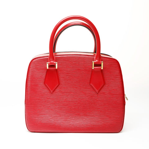 LOUIS VUITTON 1998 Epi Sablon Handbag Red WS27084