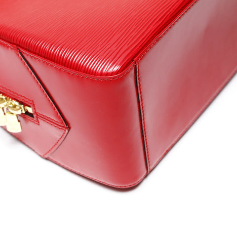 LOUIS VUITTON 1998 Epi Sablon Handbag Red WS27084