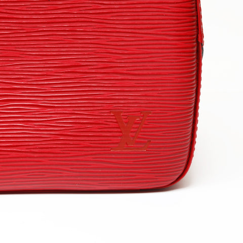 LOUIS VUITTON 1998 Epi Sablon Handbag Red WS27084