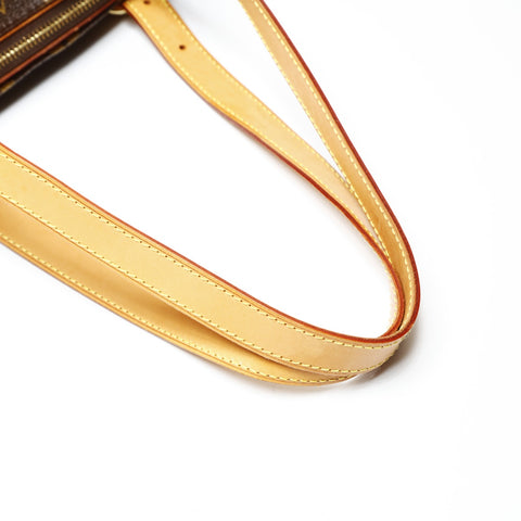 LOUIS VUITTON 2005 Monogram Popincourt Shoulder Bag Brown WS27085