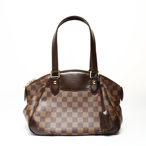 LOUIS VUITTON 2010 Verona PM Damier Handbag Brown WS27086