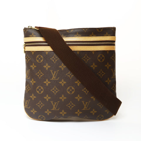 LOUIS VUITTON 2006 Monogram Pochette Bosphore Shoulder Bag Brown WS27088