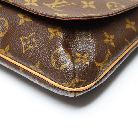 LOUIS VUITTON 2001 Monogram Musette Salsa Short Shoulder Bag Brown WS27089