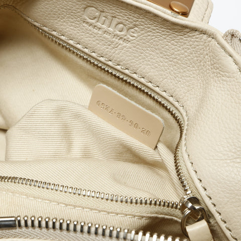 Chloe Paddington Leather Shoulder Bag beige WS27090