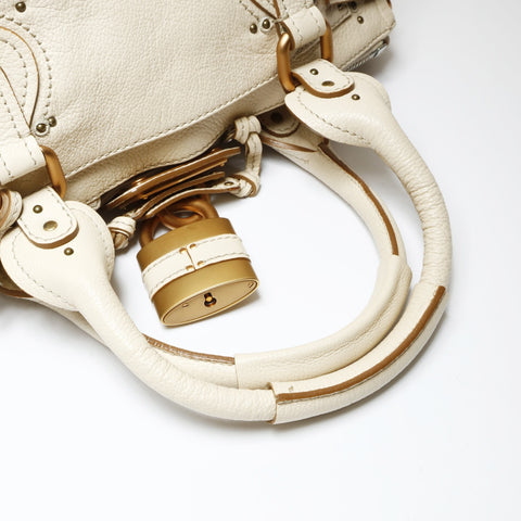 Chloe Paddington Leather Shoulder Bag beige WS27090