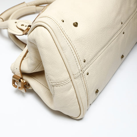 Chloe Paddington Leather Shoulder Bag beige WS27090