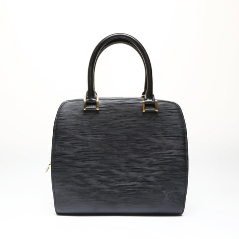 LOUIS VUITTON 2001 Pont Neuf Epi Handbag black WS27091