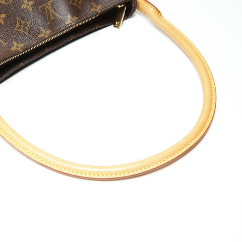 LOUIS VUITTON 2003 Monogram Looping MM Shoulder Bag Brown WS27095
