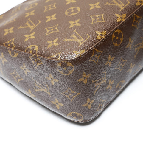 LOUIS VUITTON 2003 Monogram Looping MM Shoulder Bag Brown WS27095