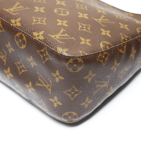 LOUIS VUITTON 2003 Monogram Looping MM Shoulder Bag Brown WS27095