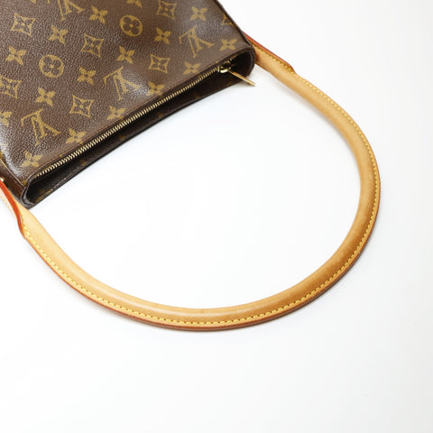 LOUIS VUITTON 2003 Monogram Looping MM Shoulder Bag Brown WS27097