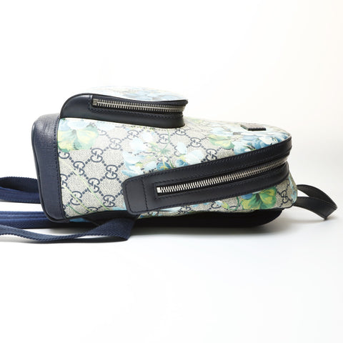 GUCCI GG Blooms PVC Blauer Rucksack Tagesrucksack mehrfarbig WS27098