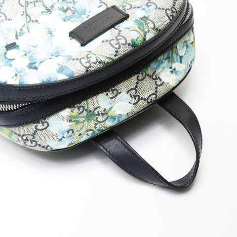 GUCCI GG Blooms PVC Blauer Rucksack Tagesrucksack mehrfarbig WS27098