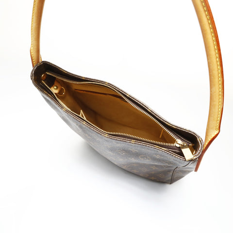 LOUIS VUITTON Monogram Looping GM 2001 Shoulder Bag Brown WS27099