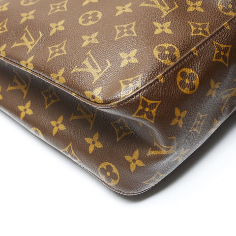 LOUIS VUITTON Monogram Looping GM 2001 Shoulder Bag Brown WS27099