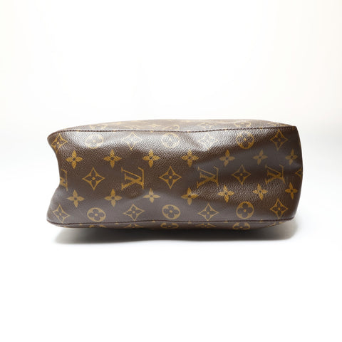 LOUIS VUITTON Monogram Looping GM 2001 Shoulder Bag Brown WS27099