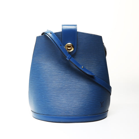 LOUIS VUITTON 1999 Epi Cluny Shoulder Bag blue WS27100