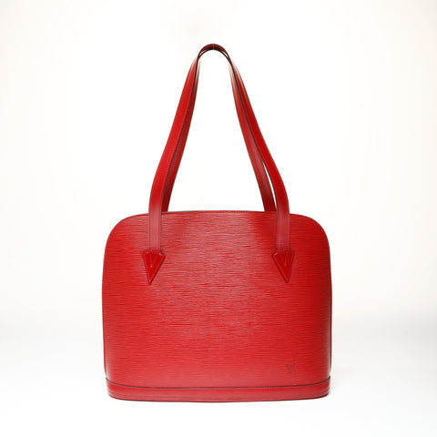 LOUIS VUITTON 1996 Epi Lussack Shoulder Bag Red WS27101