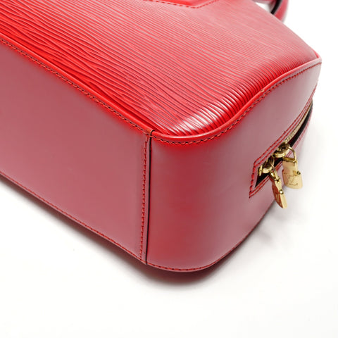 LOUIS VUITTON 2002 Epi Jasmine Handbag Red WS27104