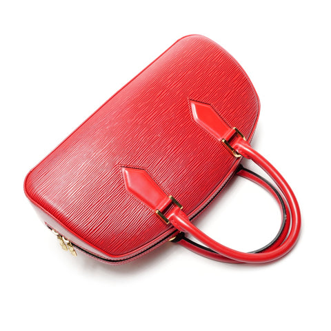 LOUIS VUITTON 2002 Epi Jasmine Handbag Red WS27104