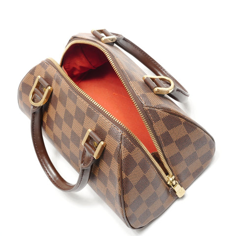 LOUIS VUITTON 2003 Damier Rivera Mini Handbag Brown WS27105