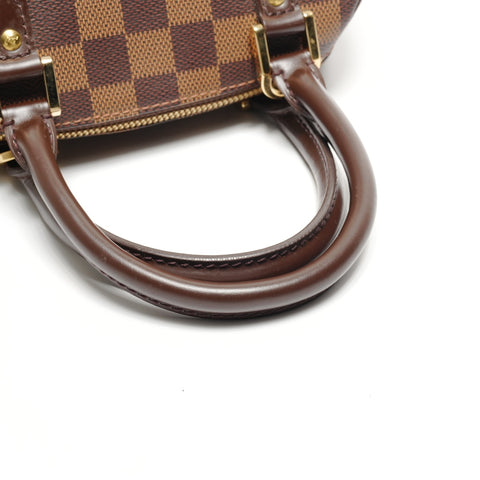 LOUIS VUITTON 2003 Damier Rivera Mini Handbag Brown WS27105