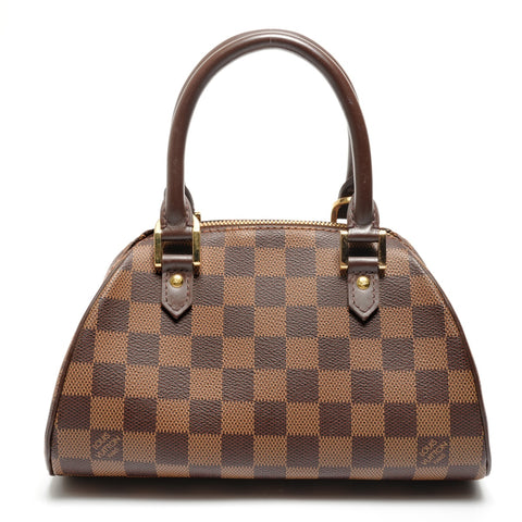 LOUIS VUITTON 2003 Damier Rivera Mini Handbag Brown WS27105