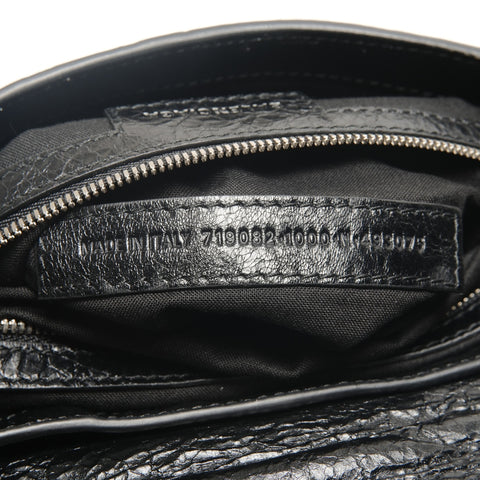 BALENCIAGA Le Cagoule XS DIY METAL Shoulder Bag black WS27108