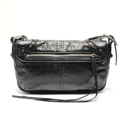 BALENCIAGA Le Cagoule XS DIY METAL Shoulder Bag black WS27108