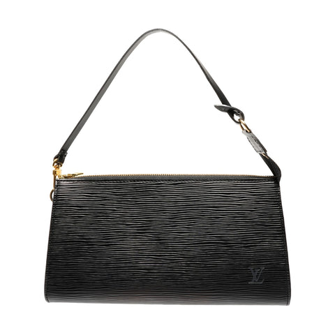 LOUIS VUITTON 1999 Epi Accessoires Pochette Handbag black WS27112