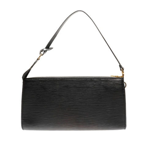 LOUIS VUITTON 1999 Epi Accessoires Pochette Handbag black WS27112